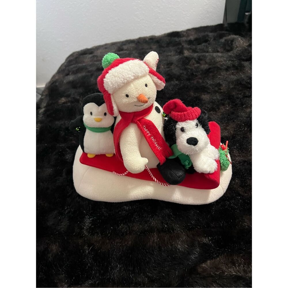 2007 Hallmark Snowman Jingle Pals Movement & Sound Snow What Fun Christmas